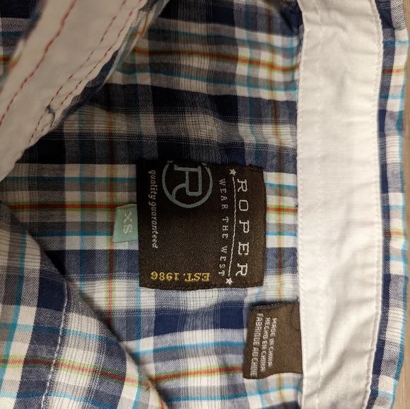 As new, Roper light cotton shirt, size xs - Picture 4 of 8